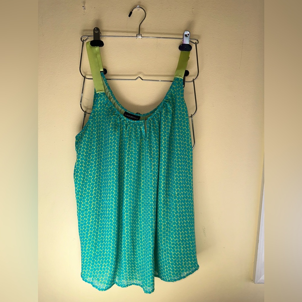 Lane Bryant - Size 20  Strappy Chemise - Yellow & Lime Green - Picture 4 of 16